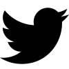 Twitter Bird Black Icon