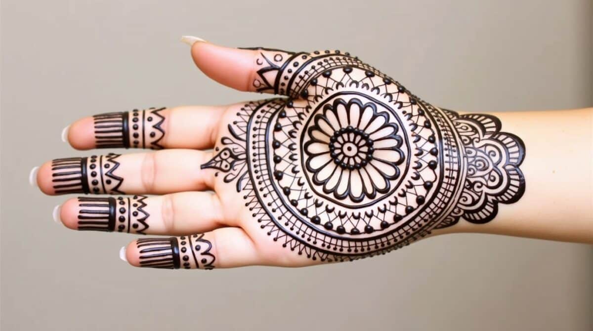 Simple mehndi design