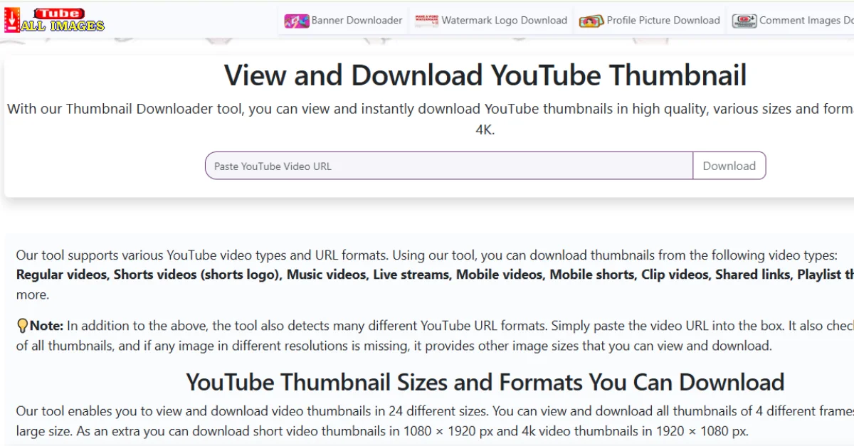 View and Download YouTube Thumbnail
