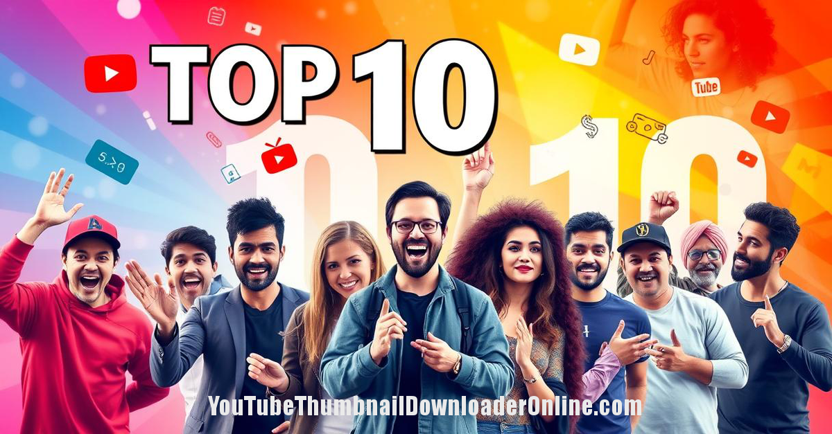 Top 10 Famous YouTubers in the World: Who Reigns Supreme?