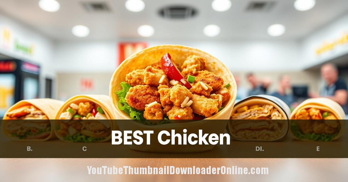 Ranking Chicken Wraps: My Honest Fast-Food Chain Review
