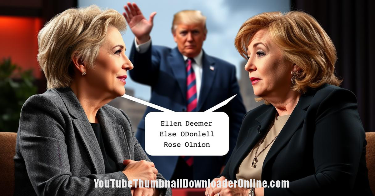 Ellen & Rosie: 4 Words About Trump End Friendship Rift?