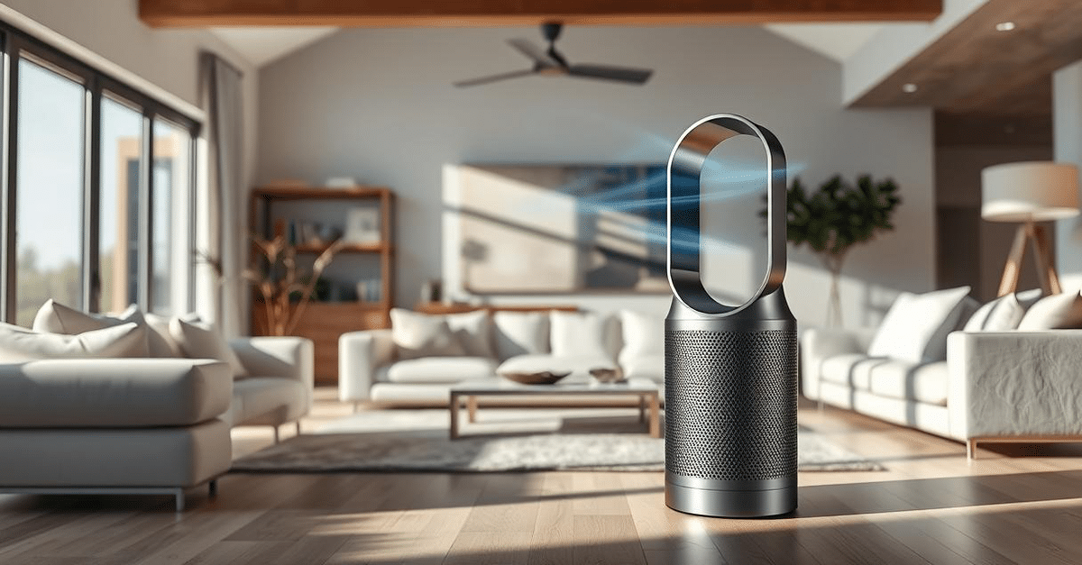 The Dyson Purifier Big+Quiet Formaldehyde BP04 is a powerful air purifier designed for large spaces.