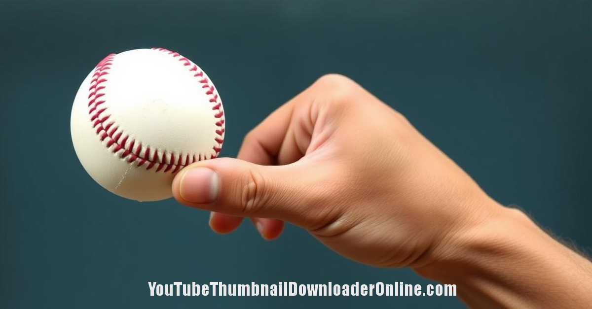 Devin Williams Airbender Changeup Grip - Baseball Pitching Guide
