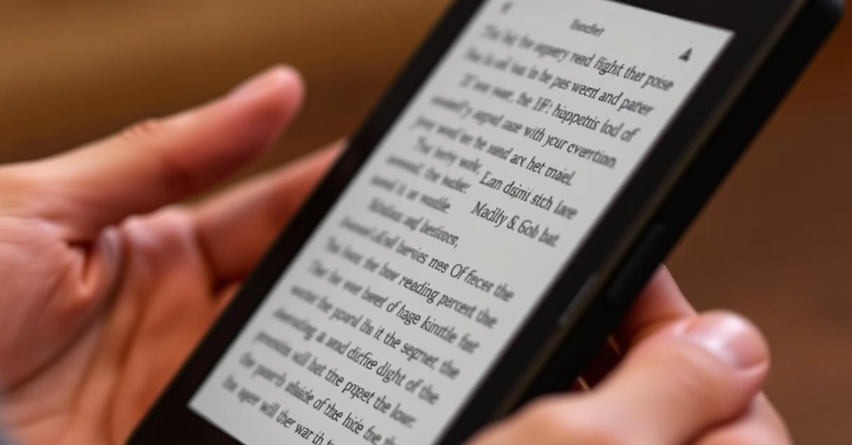 A Kindle Paperwhite (8 GB, 11th Gen) e-reader showcasing its glare-free display.