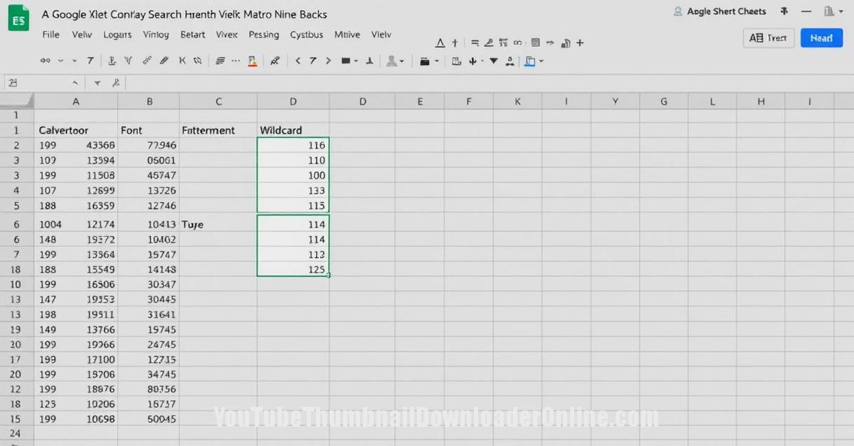 Master Wildcard Search in Spreadsheets concept illustration