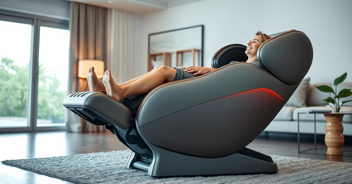 Real Relax Full Body Massage Chair offering ultimate comfort and relaxation.