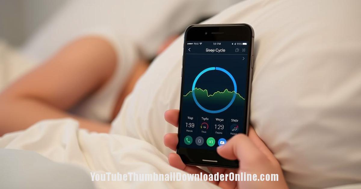 smartphone sleep tracking app interface screenshot