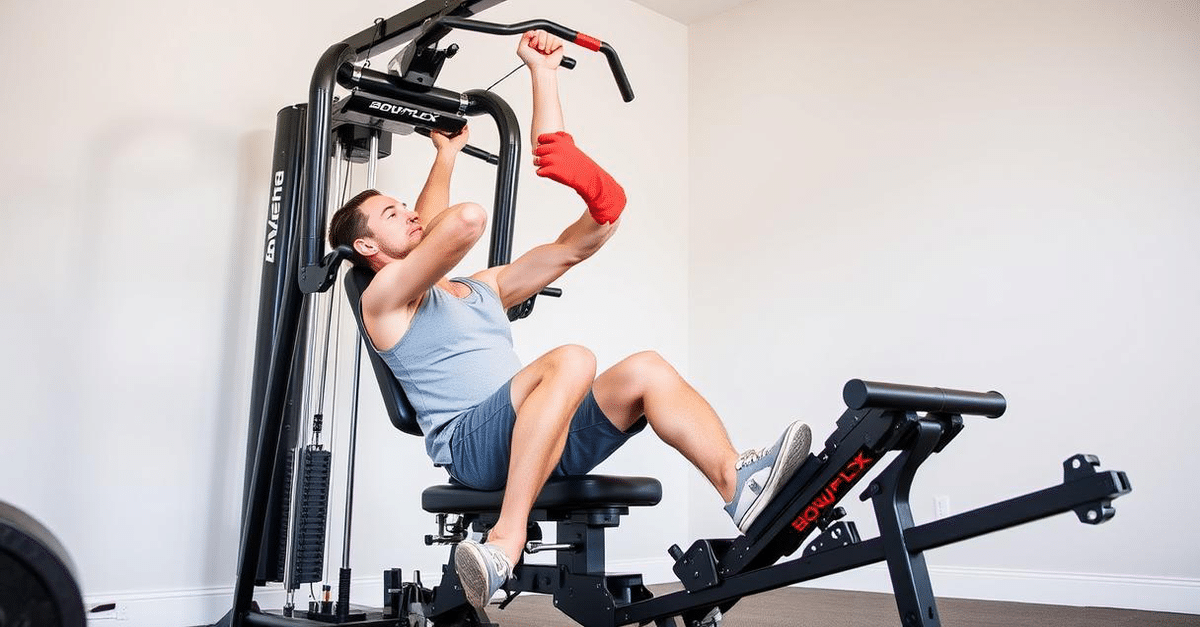 The Marcy 150-lb MWM-990 Home Gym, a traditional multi-station gym with a 150-pound weight stack.