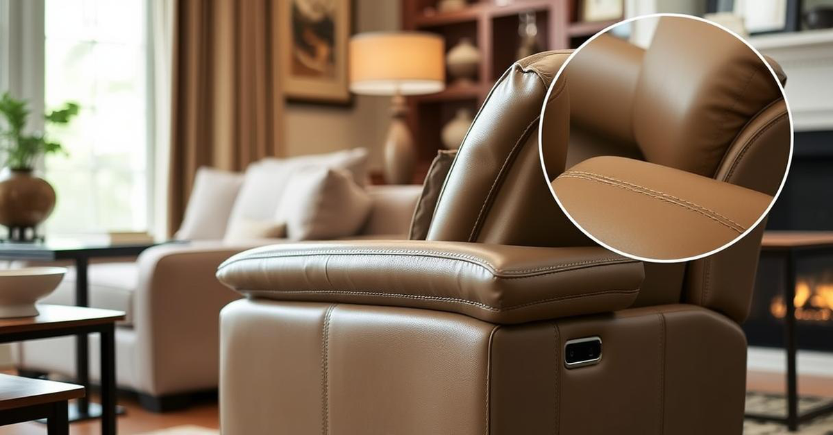 A La-Z-Boy Pinnacle Platinum Series leather power recliner offers unmatched comfort and luxury.