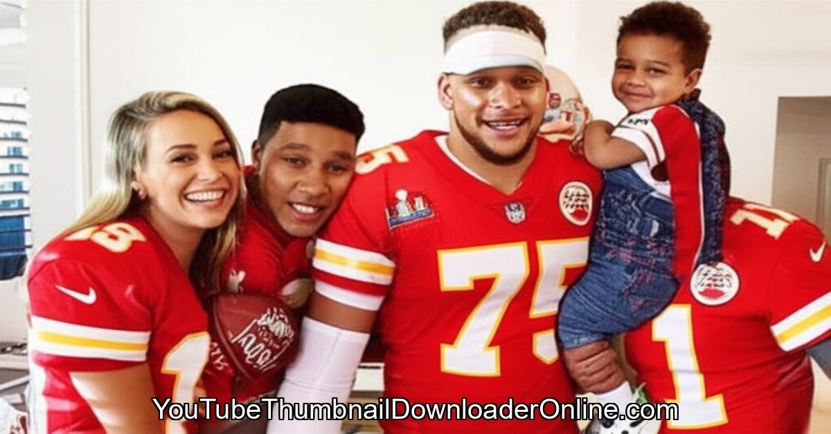 Rachel Mahomes family after Chiefs Super Bowl win