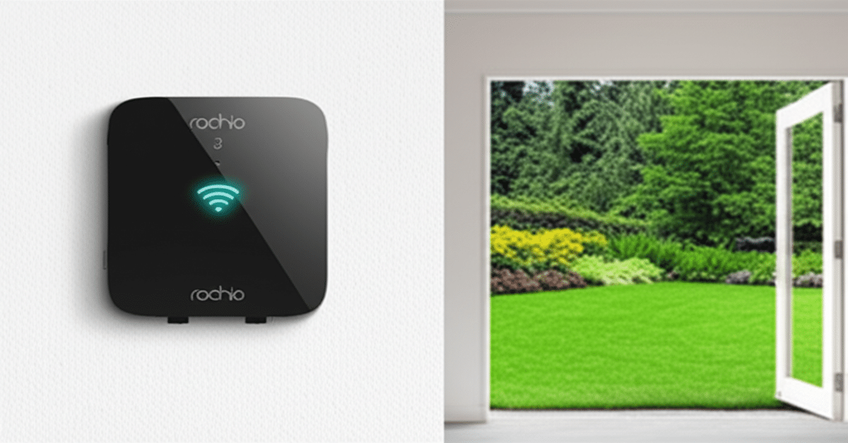 The Rachio 3 Smart Sprinkler Controller (8-Zone) managing garden irrigation efficiently.