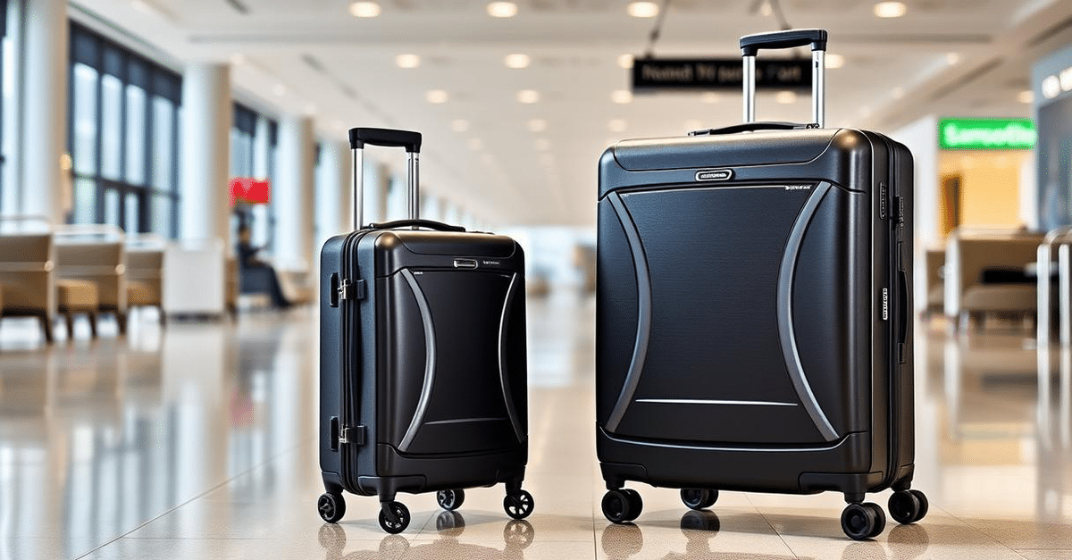 The Samsonite Winfield 3 DLX Hardside Set featuring its durable polycarbonate shell and smooth spinner wheels.