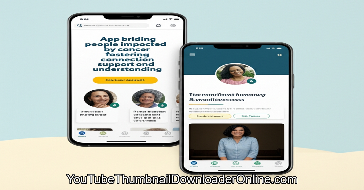 CancerBuddy application screenshot showcasing connection and support for cancer patients