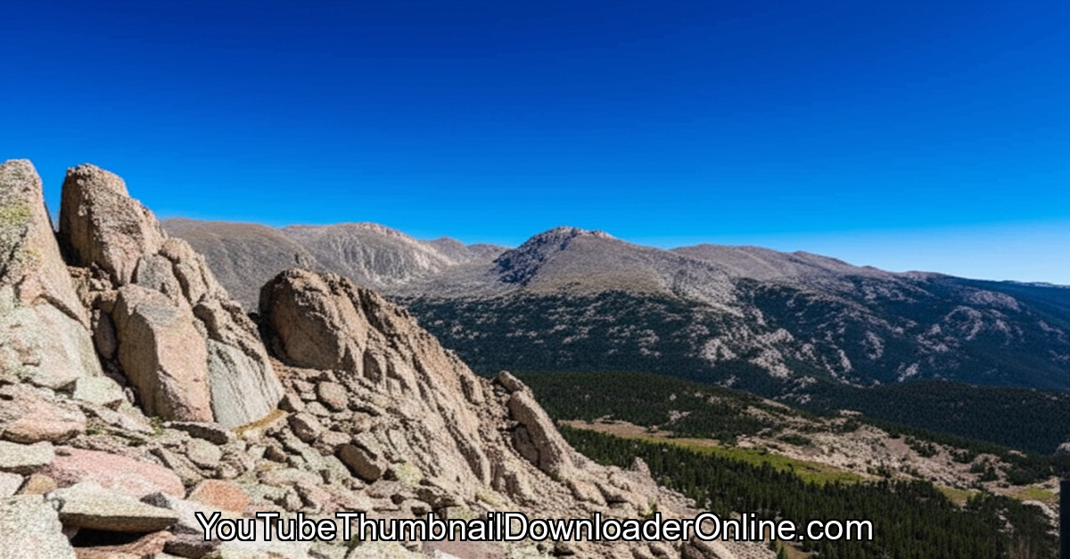 Mountain hike near Denver, Colorado with stunning views