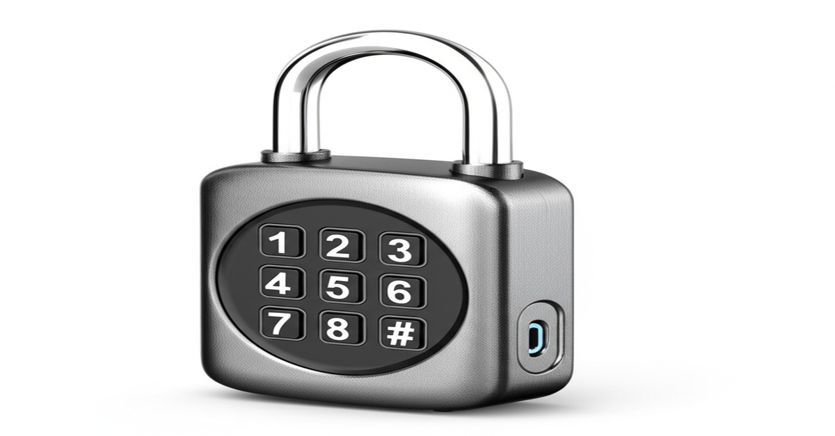The Igloohome Smart Padlock with its digital keypad and durable construction.