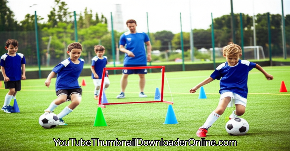 Young soccer players participating in dynamic drills at Jiri Sports Academy