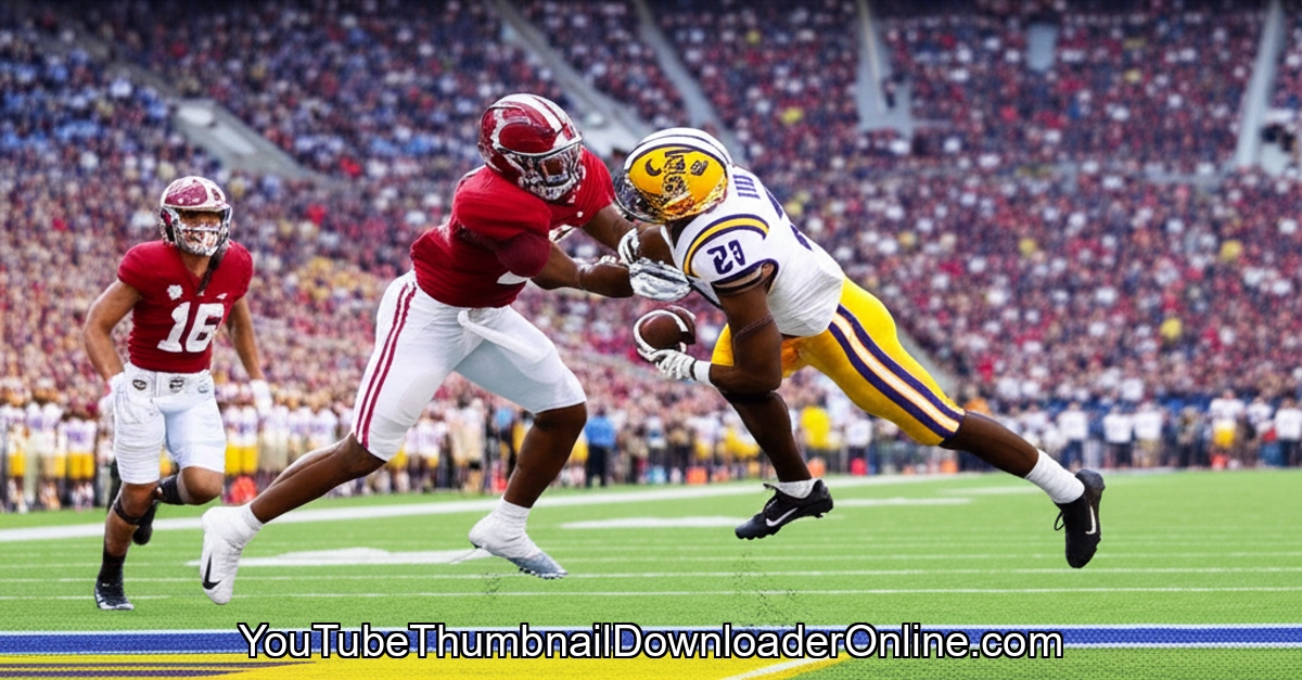 Kyren Lacy LSU football highlight reel showcasing a game-changing play