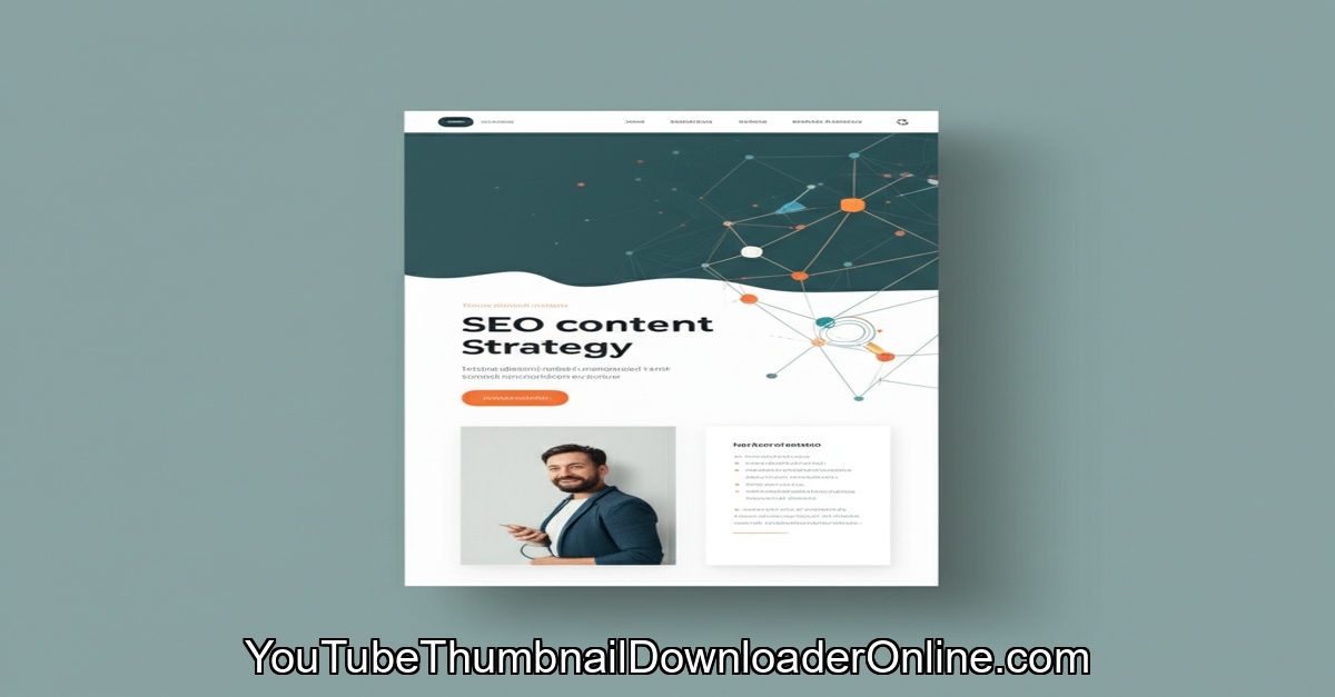 SEO content strategy guide infographic for driving organic traffic