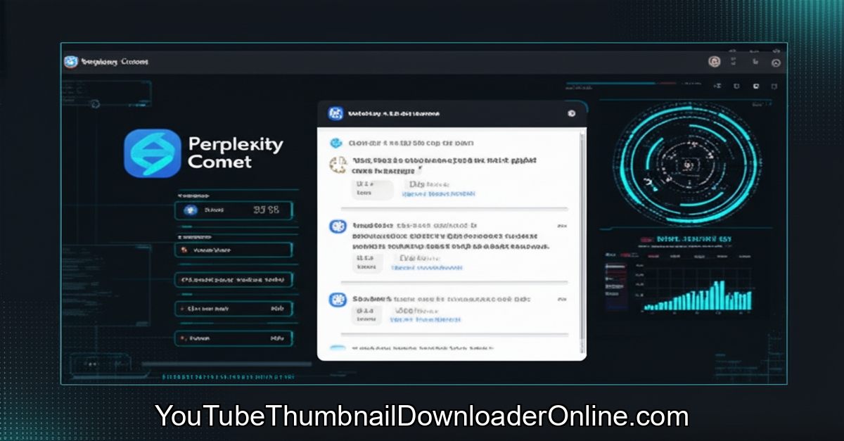 Comet Perplexity AI browser interface screenshot