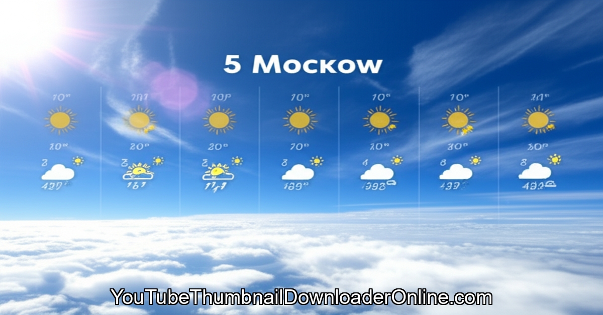 Moscow weather forecast today, temperature and weather trends