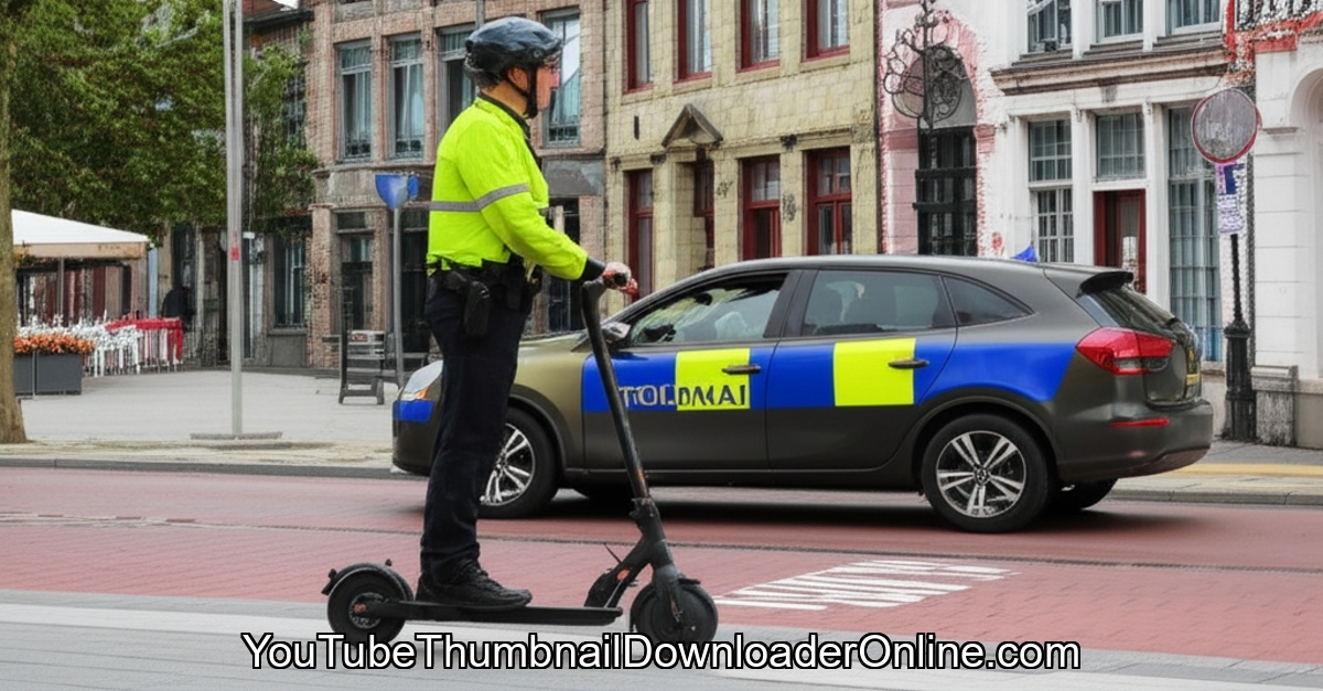 Electric scooters in Tournai: legal vacuum and police response