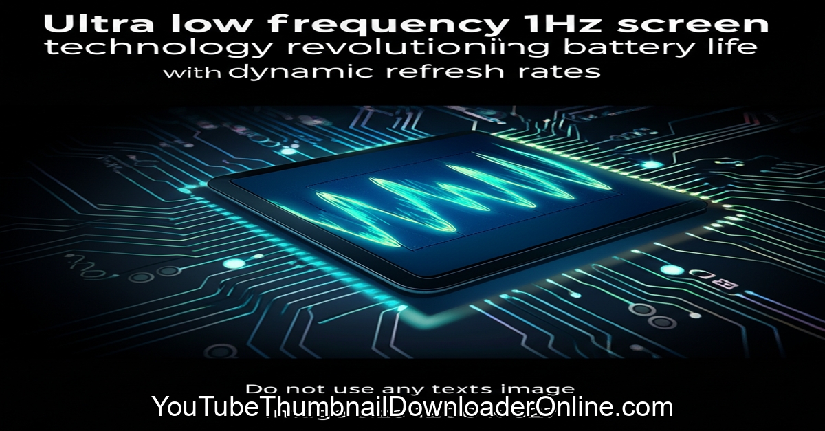 Écrans 1Hz Intel BOE: Révolution de l'affichage basse fréquence pour autonomie optimisée